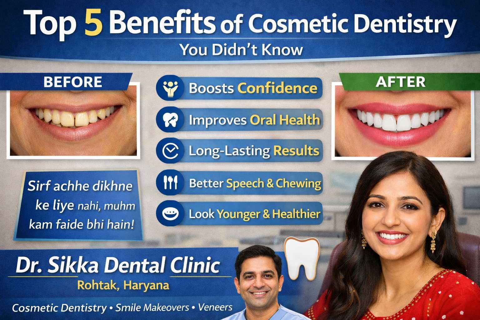 Top 5 Benefits of Cosmetic Dentistry You Didn’t Know